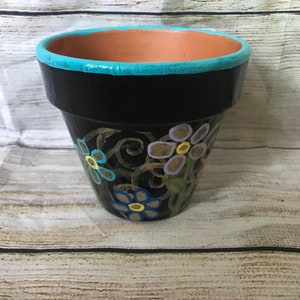 Neon flower pot