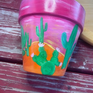 Sunset Cactus Planter