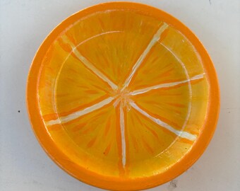 Orange trinket/planter tray