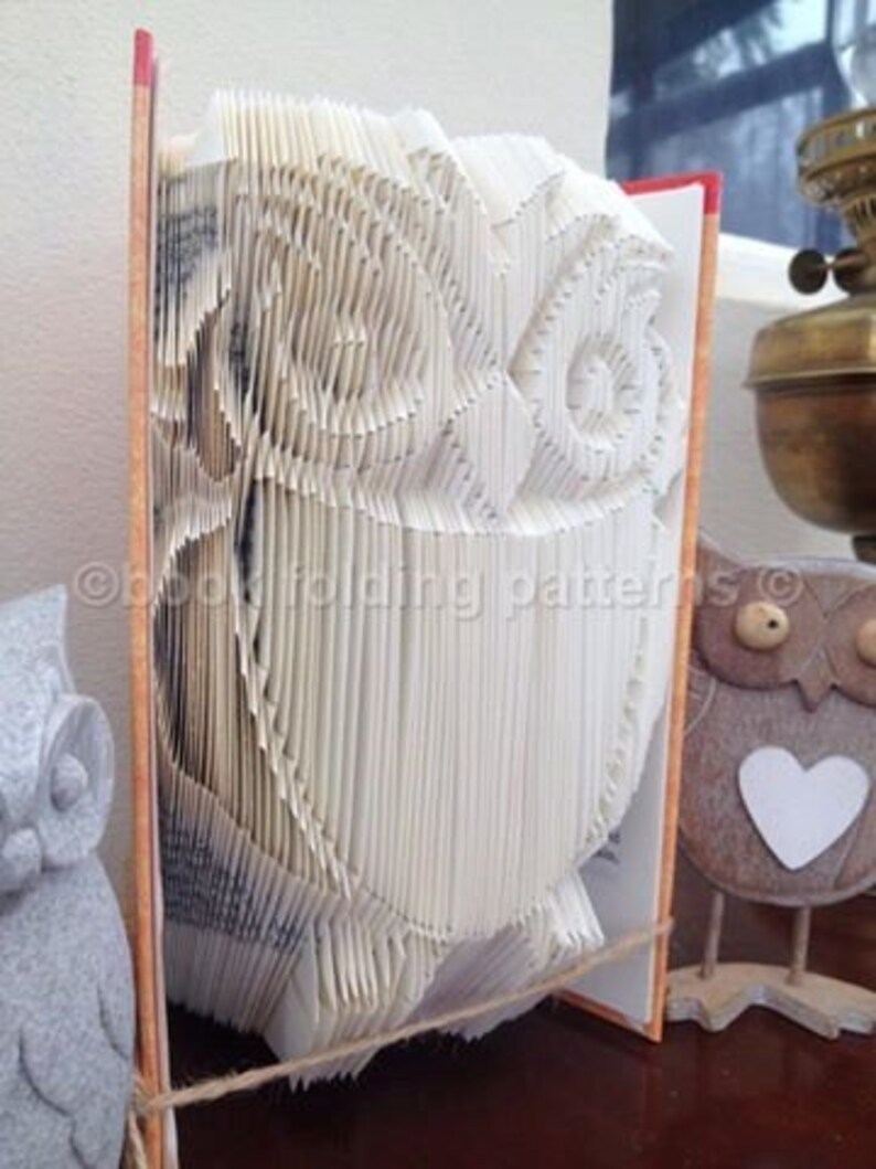 Owl book folding pattern Etsy