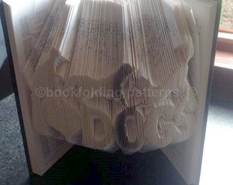 I love dogs with images book folding pattern