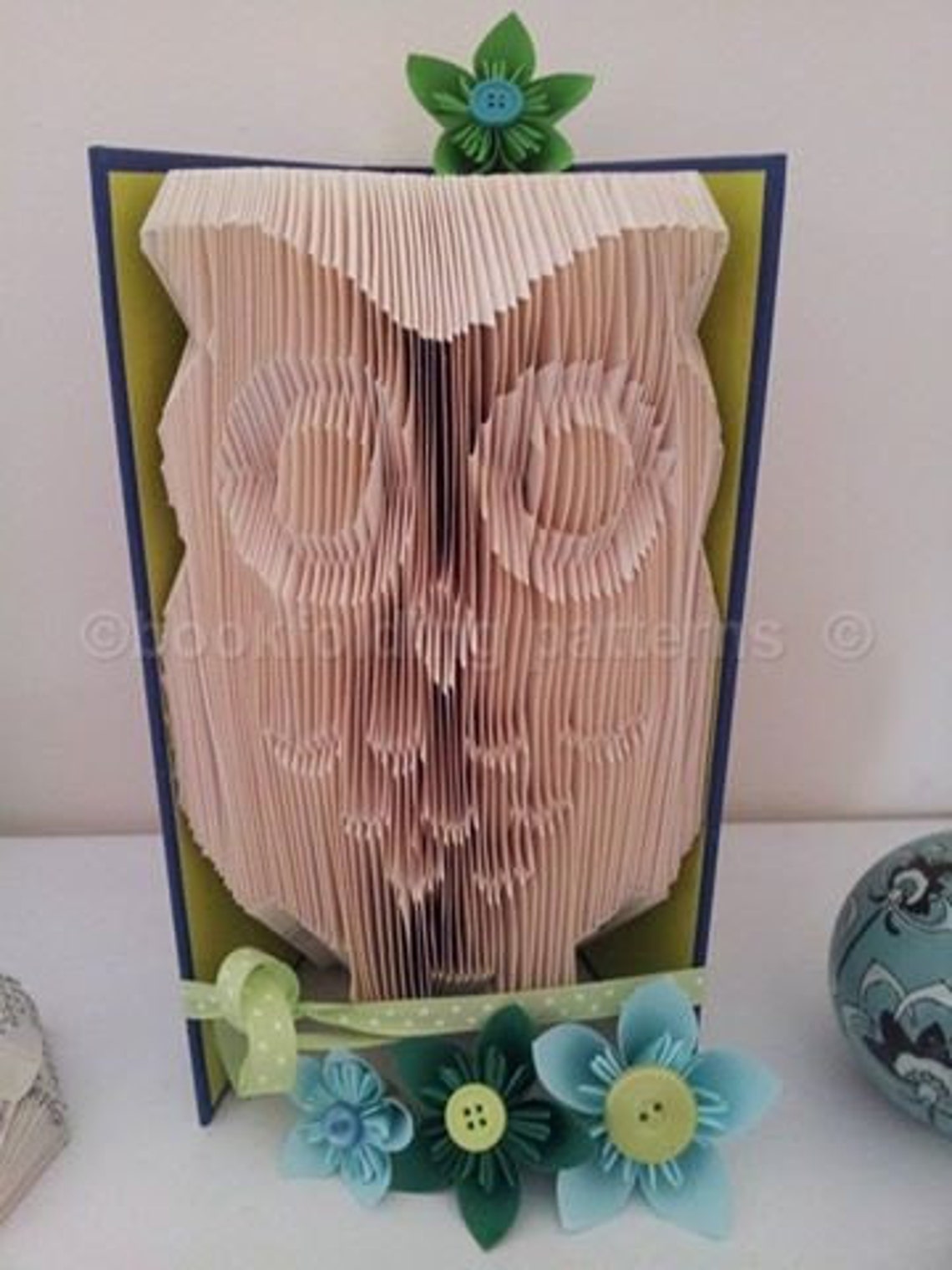 Owl Book Folding Pattern Etsy