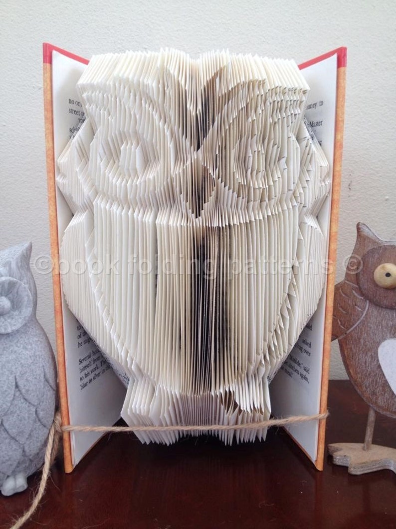 Owl book folding pattern Etsy
