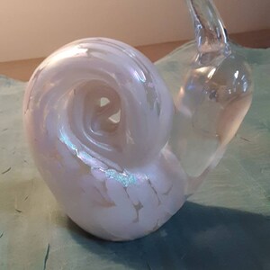 Vintage handblown Murano glass snail. Sweet