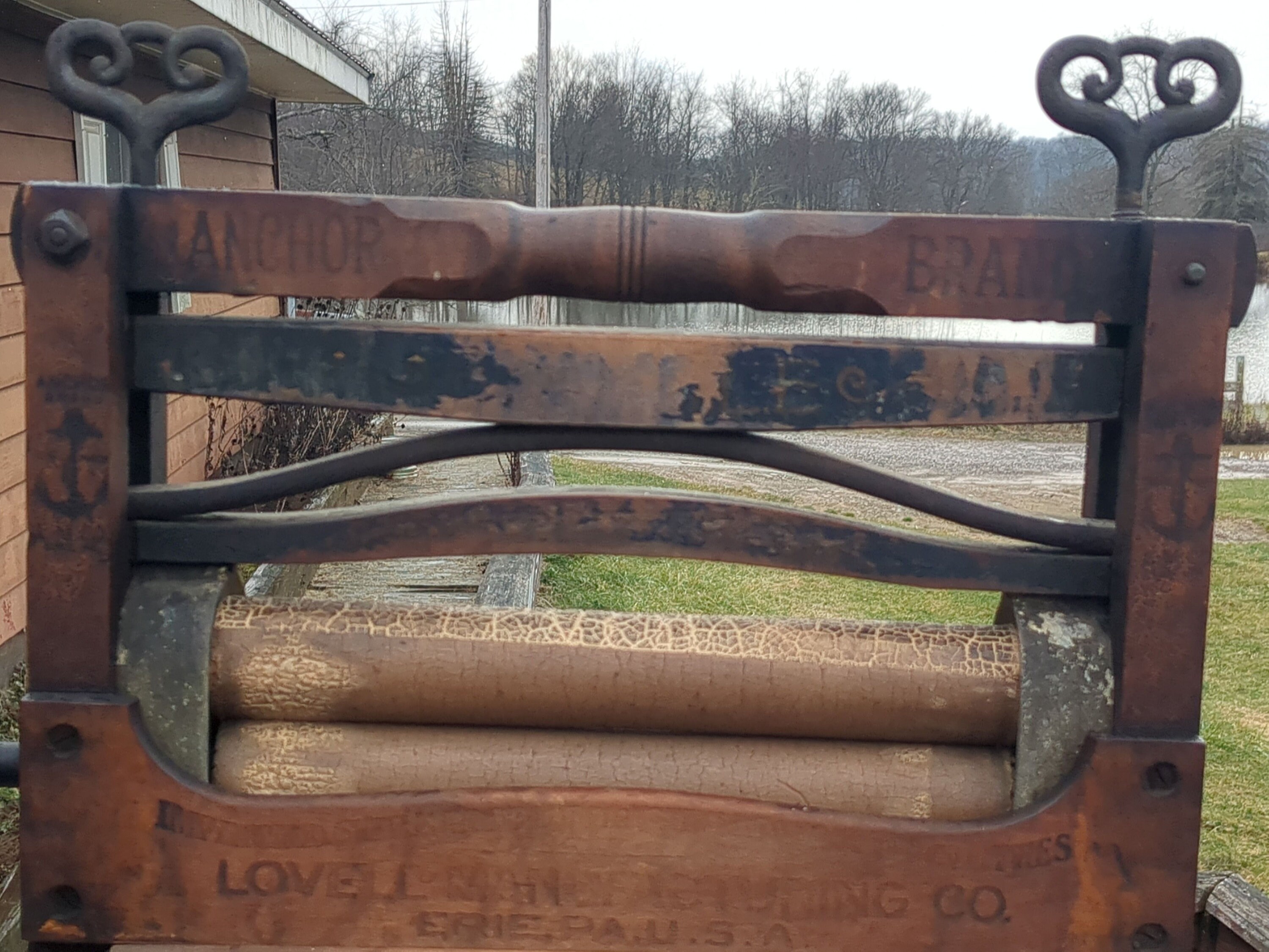 Wood Ringer Washer Antique Wooden Wringer Washer/ Double Bench/ Anchor Brand/original/no ...