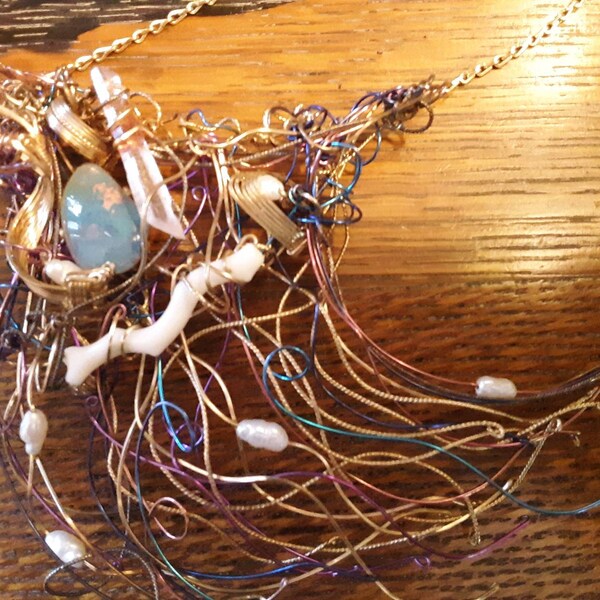 Fishing Wire Necklace Etsy