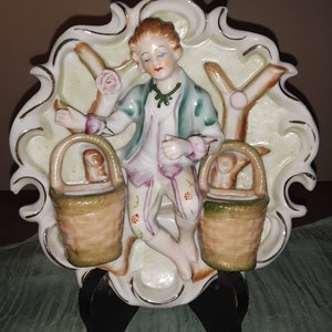 Antique Victorian wall pocket.
