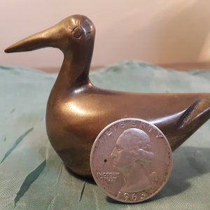 Vintage solid brass Duck.