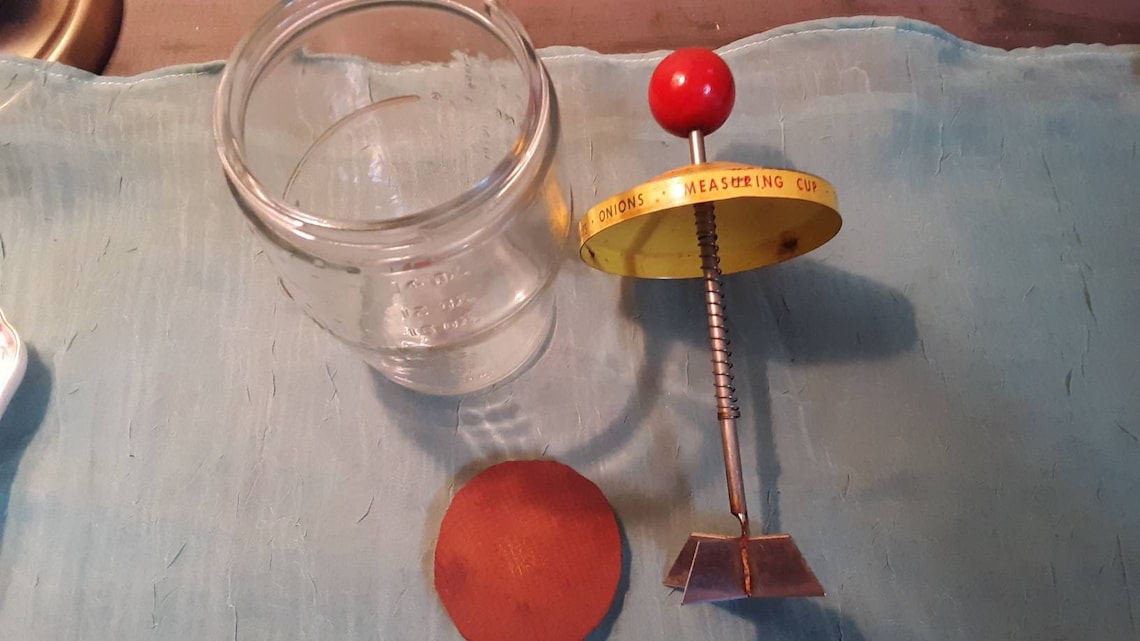 Vintage Hand Chopper/nut Chopper With Colorful Decorative Etsy Australia