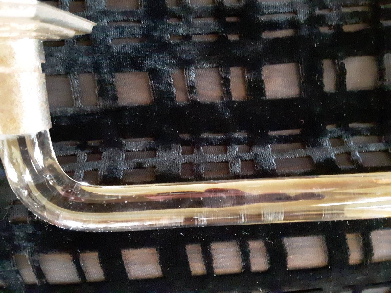 Antique Bent Clear Glass Towel Rod With Brackets. - Etsy