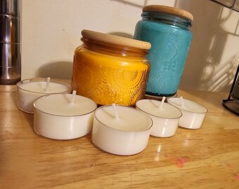 Organic Soy Wax Tealight Candles - 5 pack