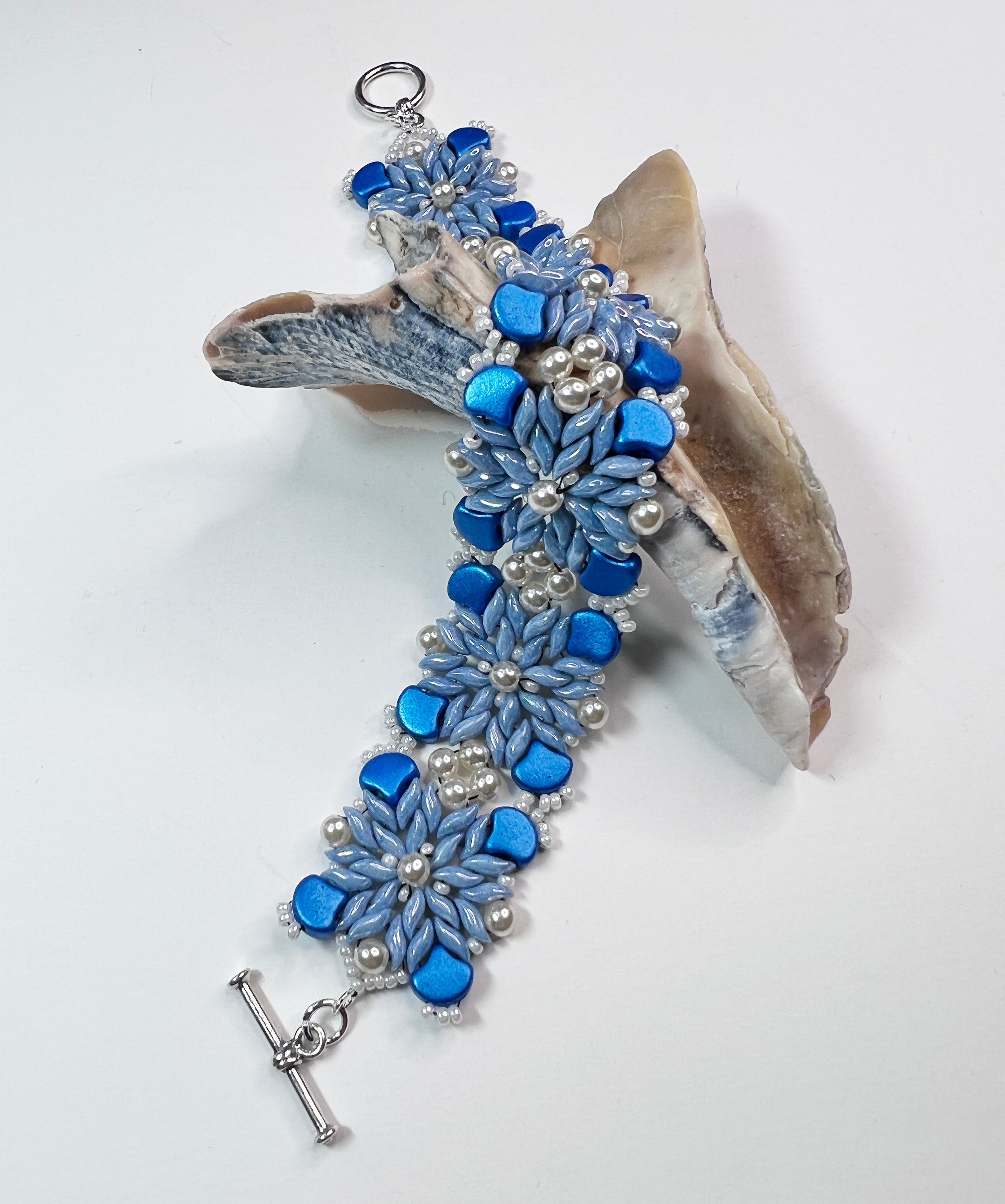 Wave Beads, Chalk Orange Luster, 2 Hole Beads, 3 X 7 Mm, (03000