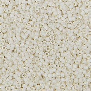 Toho 15/o Round Opaque Frosted Light Beige (51F), 9 grams