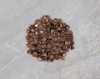 Perle en écailles de dragon, cristal, or Capri (DRG3-27101), 5 g