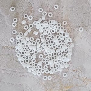 Toho 6/o Round Opaque White Seed Beads, (tr-6-41), choice of 10 grams or 23 grams