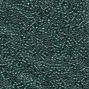Miyuki, Nickel Plated Dyed Dark Green, Delica Seed Bead, 11/0, DB458, 5 grams