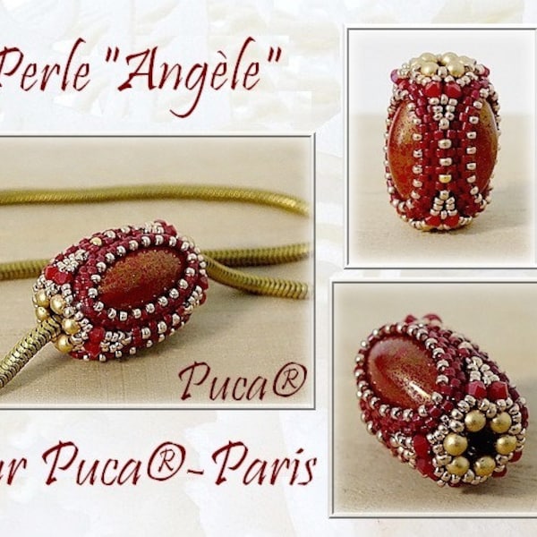 FREE!  Angele Bead Pattern by par Puca - Paris, Free with Bead Purchase, Do NOT buy, See Materials list & order details in description