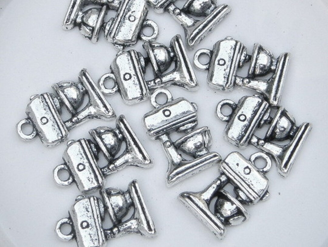 Sweet Shop Pie and Kitchen Mixer Charm Pendant Necklace