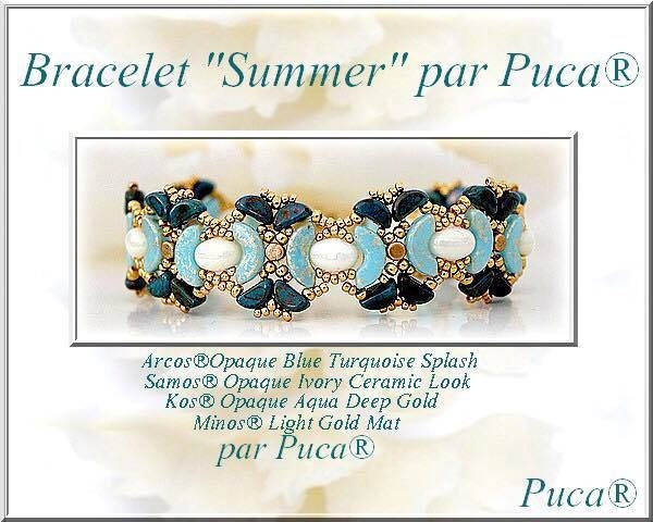 Lipsi Par Puca, Opaque Aqua Collection, 5g 36 Beads, Don't Forget