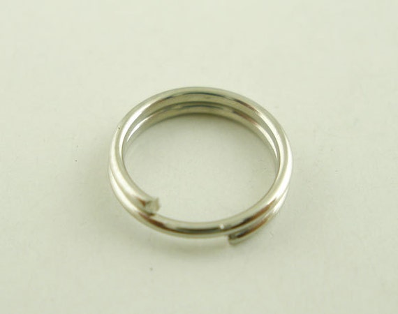 Double Loop Jump Ring Split Open Jump Rings 7 mm Jump Ring Antique Silver Jump Ring 100 count SR 7 AS