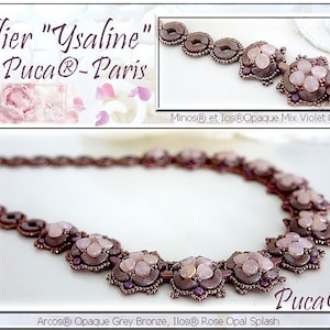 Free! Ysaline Necklace Pattern by par Puca- Paris, Free with Bead Purchase, DO NOT BUY, See Materials list & order details in description