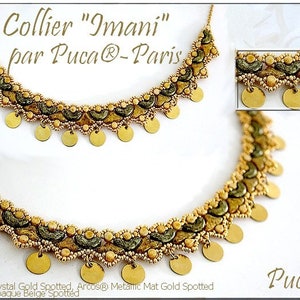 KOSTENLOS! Imani Halskette Muster von par Puca - Paris, Kostenlos zum Perlenkauf, NICHT kaufen, siehe Materialliste & Bestelldetails in der Beschreibung