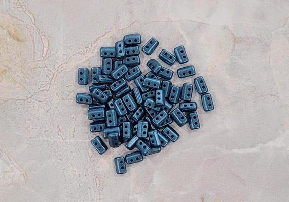 Perles Khéops 6mm - Couleur Metallic Mat Dark Blue - Lot De 10g - DIY Bijoux - Fabriqué En France