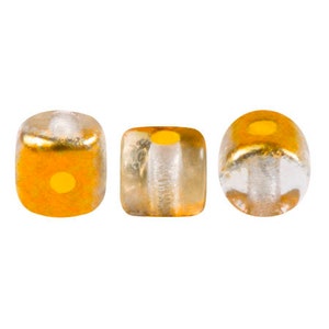 Minos par Puca Bead, Ice Slushy Orange, 5 grams, 2.5 x 3 mm, Czech Bead, (00030-24709)