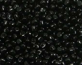 Minos par Puca Bead, Jet, 5 grams, 2.5 x 3 mm, Czech Bead, (23980)