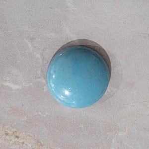 Cabochon par Puca® - Paris Bead, Opaque Aqua Luster, 25mm diameter, Puca Cabochon, 63020-14400