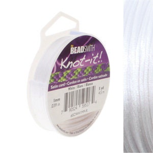 Knot-it Satin Cord, 1mm, Various Colors Available, 5 Yd. Spool