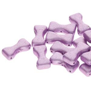 Bow Tie Beads, Jet Suede Purple, 3-Hole, 6X12mm, (79021), 20 ct.