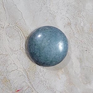 ON SALE Cabochon par Puca® - Paris Bead, Opaque Blue Ceramic Look, 14mm diameter, Puca Cabochon, 03000-14464