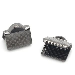 Crimp End. Gunmetal Crimp End, 8 mm x 8 mm Crimp, 10 count (CE-8x8-GM)