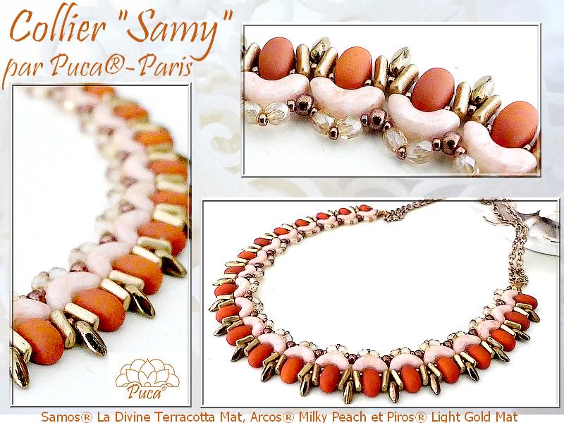 beads様 Samos® Par Puca® Bead, Dark Green Pearl Pearl, 2-hole, 25