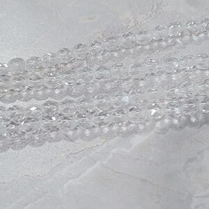 Feuerpolitur, Kristall, 3mm runde Perle, (0003), 50 g