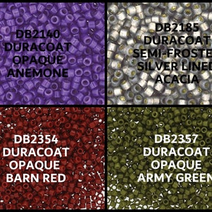 Miyuki, Delica Seed Bead, 11/0, DB2140, DB2185, DB2354, Db2357, 5 grams