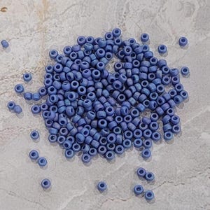 11-4704, Miyuki 22g Frost Opaque Glaze Rainbow Soft Blue 11-4704, Miyuki 22g Frost Opaque Glaze Rainbow Soft Blue