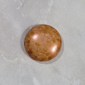 Cabochon par Puca® - Paris Bead, Opaque Salmon Spotted, 25mm diameter, Puca Cabochon, 02010-65324