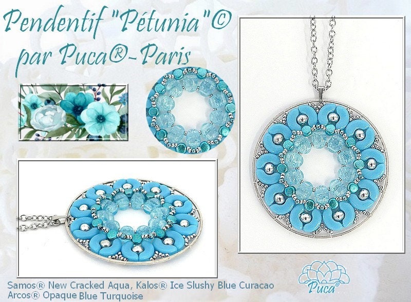 beads様 Kheops Par Puca, Crystal Brown Rainbow, 2 Hole Glass Beads