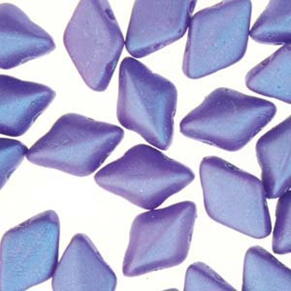 2-Hole Diamond Beads SATURATED METALLIC SUPER VIOLET