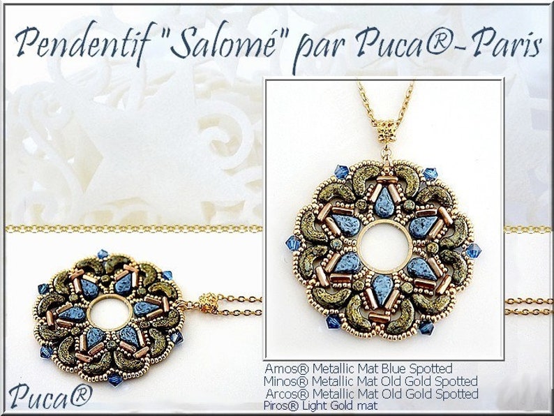 2-Hole Piros\u00ae par Puca\u00ae 5 x 3 x 2 mm, 10 grams Paris Bead 00030-65322 Crystal Gold Spotted