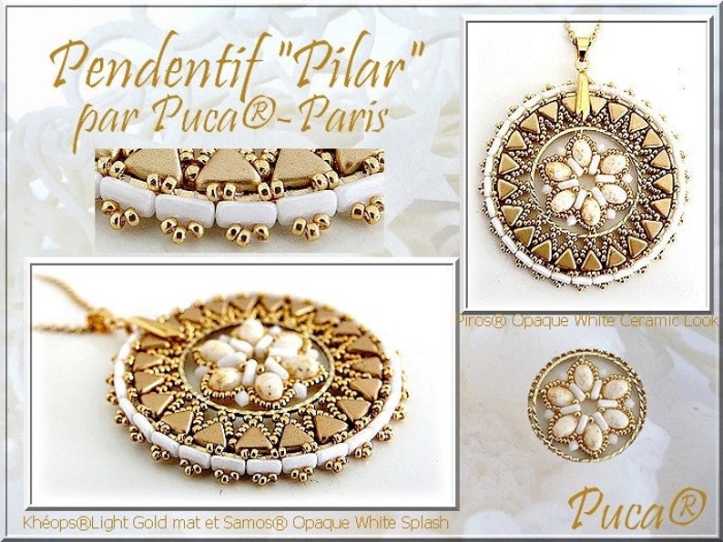 2-Hole Piros\u00ae par Puca\u00ae 5 x 3 x 2 mm, 10 grams Paris Bead 00030-65322 Crystal Gold Spotted