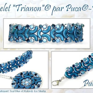 GRATIS! Trianon armbandsmönster av par Puca - Paris, Gratis vid köp av pärlor, Köp INTE, Se materiallista och beställningsinformation i beskrivningen