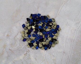 Perle en écailles de dragon, bleu jais de Californie (DRG898548), 5 g