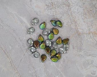 Pip Beads, Crystal Vitrail, 5x7mm, (28101), 25 count
