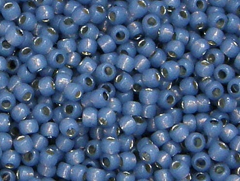 Toho TAKUMI 11/0 Seed Beads GOLD LUSTERED MONTANA BLUE 2.5 Tube