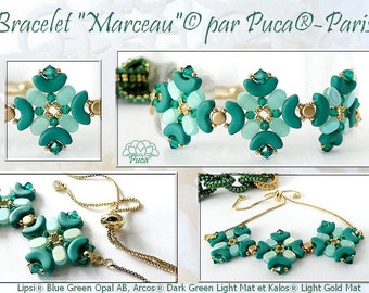 FREE! Marceau Bracelet Pattern by par Puca - Paris, Free with Bead Purchase, Do NOT buy, See Materials list & order details in description