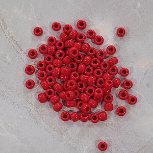 Toho 8/o Round Opaque Pepper Red Seed Beads, (tr-8-45), choice of 10 grams or 23 grams