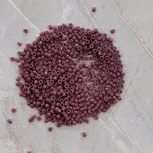 Miyuki Delica Bead, 11/0, Duracoat Opaque Grape Purple, DB2355, 5 grams